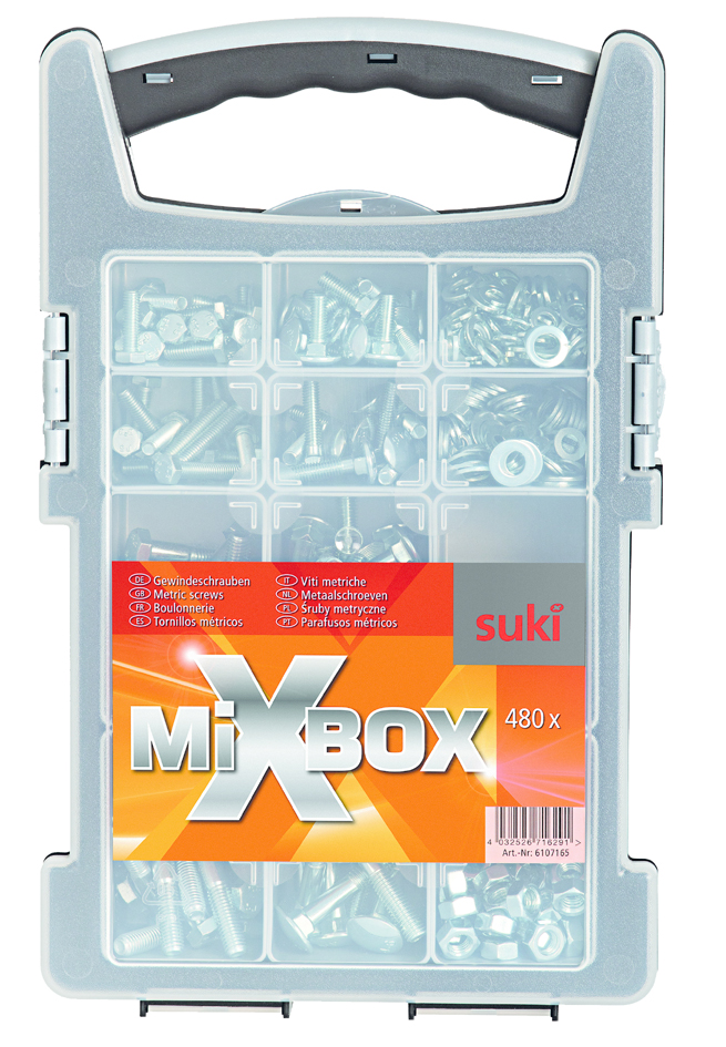 suki. Mixbox , metrische Schrauben, , 480 teilig von suki.