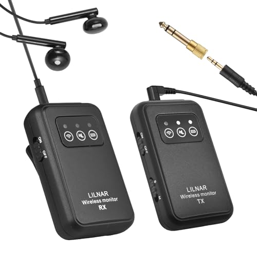 summina In-Ear-Monitore In-Ear-Monitore Drahtloses In-Ear-Monitorsystem In-Ear-Monitor In-Ear-Monitor-Kopfhörer Drahtloser Audiosender und -empfänger In-Ear-Monitorsystem 2,4 G kabelloses In-Ear- von summina
