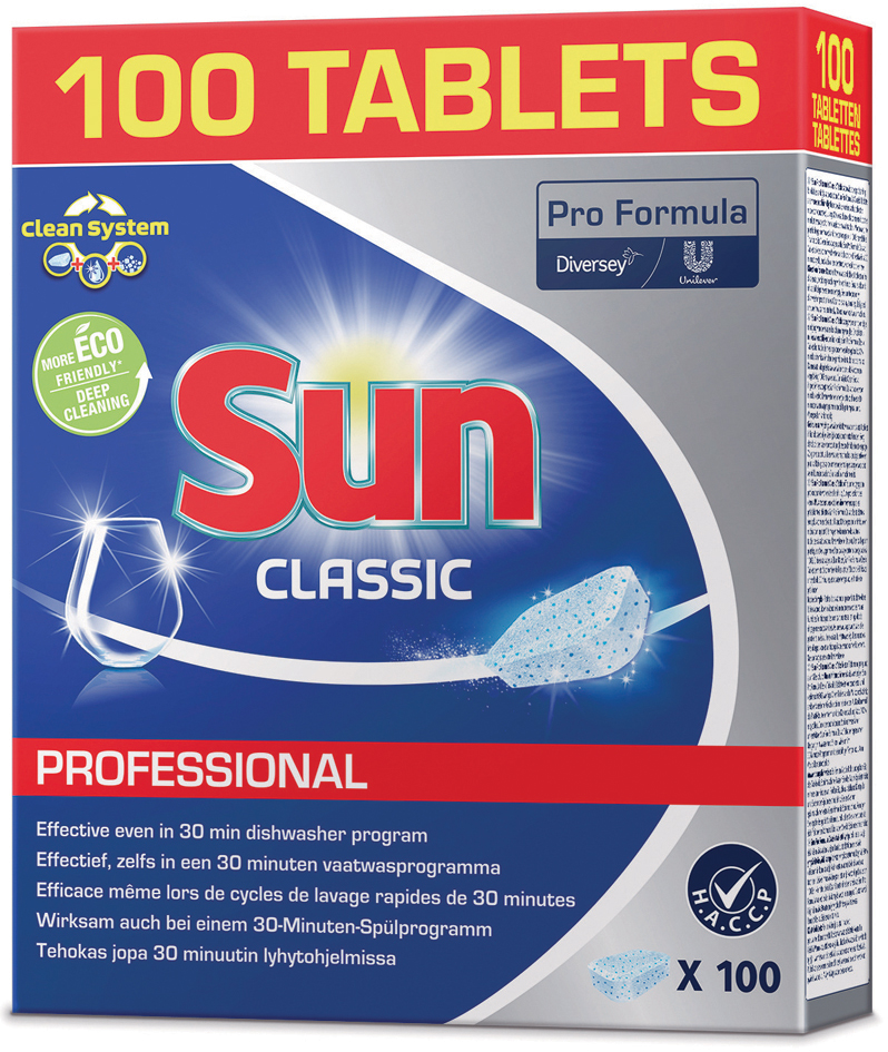 Sun Professional Spülmaschinentabs Classic, 100 Stück von sun