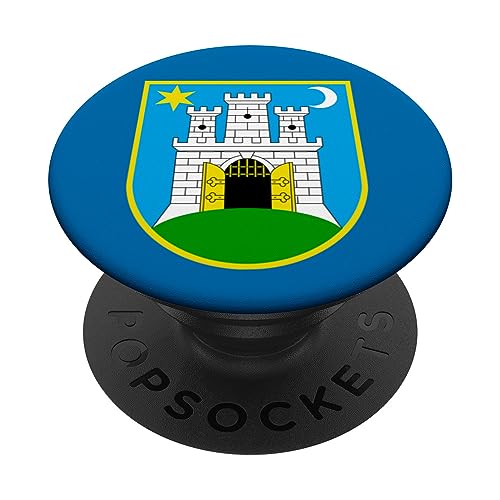 Flagge Zagreb - Kroatien PopSockets mit austauschbarem PopGrip von sunken flagship