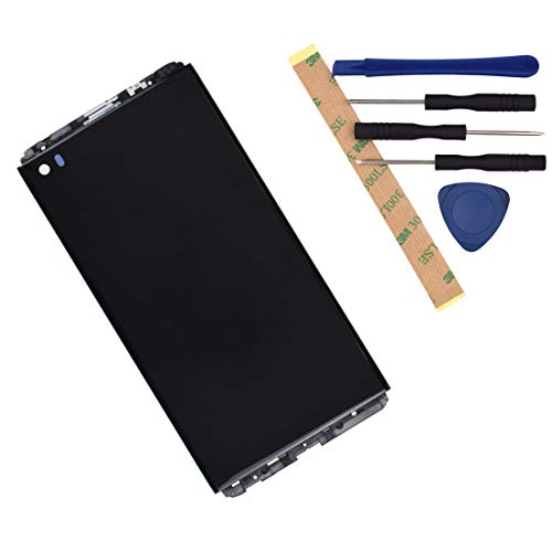 H910 LCD Touch Assembly LCD Display Touch Screen Digitizer Complete Ersatz für LG V20 LS997 US996 VS995 H990T H990DS H990N, black with Frame von sunrise glow