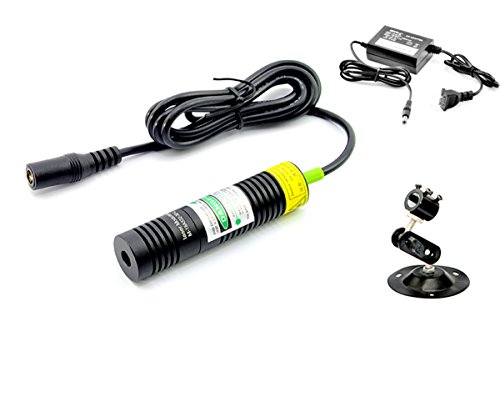 532nm Grünes Laser Dot Diode Modul 20mw / 18x78mm + Adapter + Halter von sunshine-electronics