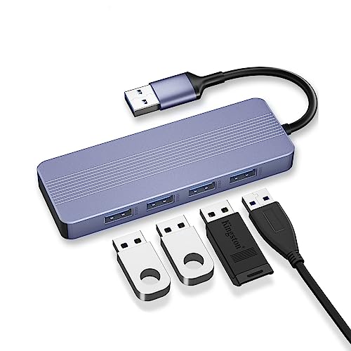 USB Hub 3.0, sunshot Ultra Slim USB Hub mit 5Gbps Übertragungsgeschwindigkeit USB Splitter für MacBook, Mac Pro, Mac Mini, iMac, Surface Pro, XPS, PC, Flash Drive, Mobile HDD und mehr von sunshot