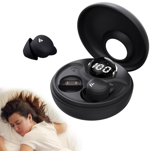 sunvito Schlafkopfhörer, Schlaf-Ohrhörer, bequem, geräuschblockierend, für Seitenschläfer, Mini Wireless Bluetooth 5.3, unsichtbare Ohrhörer für kleine Ohren, Schlafen, Training, Arbeiten, Wandern von sunvito