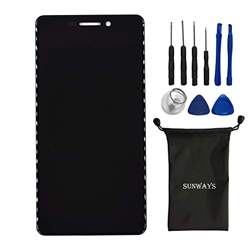 sunways intersun Ersatzteile für Nokia 6.1 2018 Display Touch Digitizer Glas Bildschirm Montage (schwarz) von sunways