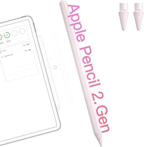 Pencil 2. Generation für iPad(2018-2024), Magnetisches Kabellos Laden Neigung Sensitivität Palm Rejection Active Pen für iPad Pro 11" 4/3/2/1, 12,9" 6/5/4/3, iPad Air 4/5, iPad Mini 6 Pencil 2. Generation für iPad(2018-2024), Magnetisches Kabellos Laden Neigung Sensitivität Palm Rejection Active Pen für iPad Pro 11" 4/3/2/1, 12,9" 6/5/4/3, iPad Air 4/5, iPad Mini 6 von suohong