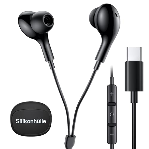 suohong iPhone Kopfhörer mit Kabel für iPhone 16, [𝐀𝐩𝐩𝐥𝐞 MFi-Zertifiziert] USB C Kopfhörer Typ C In-Ear Kopfhörer, Magnetisch, Mikrofon Kabelkopfhörer für iPhone 16/15/Samsung S25/S24/iPad Pro von suohong