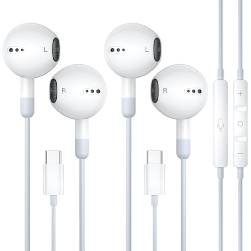 iPhone Kopfhörer mit Kabel für iPhone 16e, USB C Kopfhörer mit Mikrofon Kabelkopfhörer für iPhone 15 16 Pro Max Plus iPad 10, Typ C In-Ear Kopfhörer mit Lautstärkeregler für Samsung Galaxy S25 S24 iPhone Kopfhörer mit Kabel für iPhone 16e, USB C Kopfhörer mit Mikrofon Kabelkopfhörer für iPhone 15 16 Pro Max Plus iPad 10, Typ C In-Ear Kopfhörer mit Lautstärkeregler für Samsung Galaxy S25 S24 von suohong