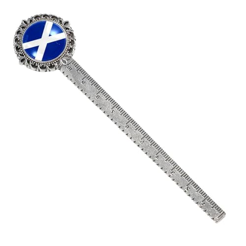 Retro-Lesezeichen aus Metall mit Box,Buchmarker,Blaue und weiße Schottland-Flagge,Vintage-Lesezeichen,Lineal,Lesezeichen für Seite Retro-Lesezeichen aus Metall mit Box,Buchmarker,Blaue und weiße Schottland-Flagge,Vintage-Lesezeichen,Lineal,Lesezeichen für Seite von suojapuku