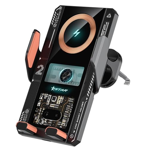 Handyhalterung auto mit ladefunktion, induktive ladestation auto,wireless charger auto, handyhalterung auto induktives laden, Fast 15W Wireless Charger Auto für iPhone 15/14/13 Samsung S24 S23 LG von suonee