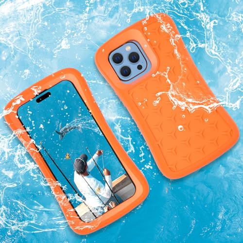 SUPFINE Schwimmende Handyhülle für iPhone 15 Pro Max/15 Plus/14 Pro Max/14 Plus/13 Pro Max/12 Pro Max, EVA-Material, mit wasserdichten Trockentaschen und Umhängeband, 6,8 m, leistungsstarke von supfine