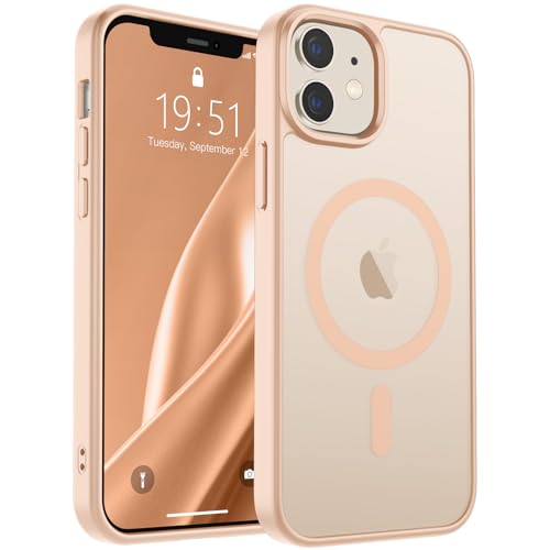 SUPFINE Magnetische Schutzhülle für iPhone 12 / iPhone 12 Pro (kompatibel mit MagSafe) (Fallschutz in Militärqualität), dünn, durchscheinend, matt, stoßfest, mit Anti-Fingerabdruck-Handyhülle SUPFINE Magnetische Schutzhülle für iPhone 12 / iPhone 12 Pro (kompatibel mit MagSafe) (Fallschutz in Militärqualität), dünn, durchscheinend, matt, stoßfest, mit Anti-Fingerabdruck-Handyhülle von supfine