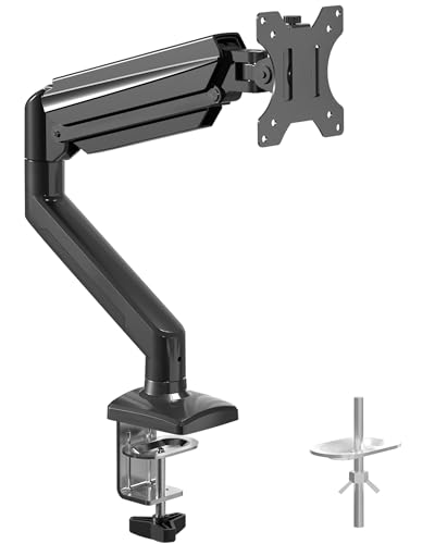 suptek Monitor Halterung für 13-32 Zoll LED LCD Bildschirm bis zu 9 kg, Monitor Arm mit Gasfeder, 360° Drehbar Höhenverstellbar Schwenkbar Neigbar, Monitorhalterung VESA 75x75/100x100 mm, MD01A von suptek