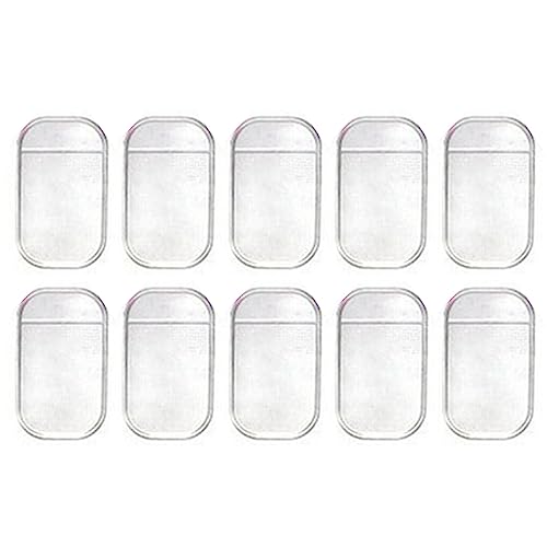 susiodeu 10 Stück Anti Rutsch Matte rutschfest Praktisches Armaturenbrett Fahrzeugzubehör Spinnenmatten Auto Mini MAPE Phones Pads, Transparent von susiodeu