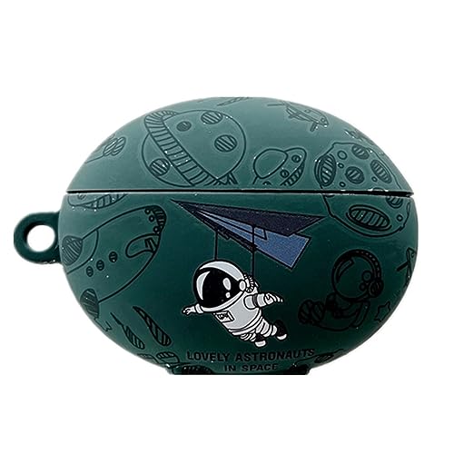 suwegx Schutzhülle für Huawei Freebuds 5i, süßes Cartoon-Muster, Kopfhörer, schützende weiche Schale für Jungen, stoßfeste Ohrhörer-Abdeckung mit Haken (grün) von suwegx