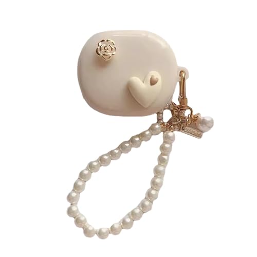 suwegx Weiche Schutzhülle für Redmi Buds 4 Lite, Cartoon-Muster, Kopfhörer-Schutzhülle mit Schlüsselanhänger, weiche Kopfhörerhülle für Mädchen und Jungen (Herz) von suwegx