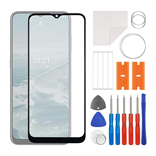 SWARK Ersatzglas für Frontscheibe + OCA kompatibel mit Nokia G20 TA-1336, TA-1343, TA-1347, TA-1372, TA-1365 (ohne LCD-Bildschirm und Touch-Digitizer), mit Reparaturset von swark