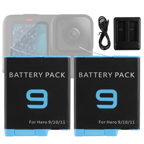 Swark 1800mAh 2×Kamera Ersatzakku AHDBT-901 für GoPro Hero 9 Black/Hero 10 Black/Hero 11 Black/Hero 12 Black Kameraakku Zusatzakku mit Ladegerät【Zwei Batterien】 Swark 1800mAh 2×Kamera Ersatzakku AHDBT-901 für GoPro Hero 9 Black/Hero 10 Black/Hero 11 Black/Hero 12 Black Kameraakku Zusatzakku mit Ladegerät【Zwei Batterien】 von swark