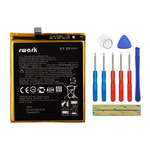Swark Akku KR40 Kompatibel mit Moto One Action XT2013-4/Moto One Vision P40 XT1970 with Tools von swark