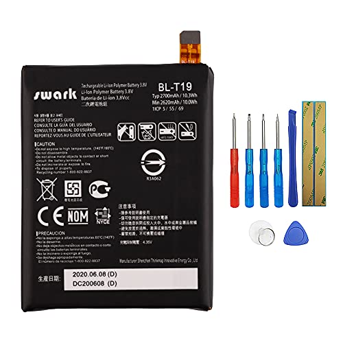 Swark BL-T19 Akku Kompatibel mit LG Google Nexus 5X H791 with Tools von swark