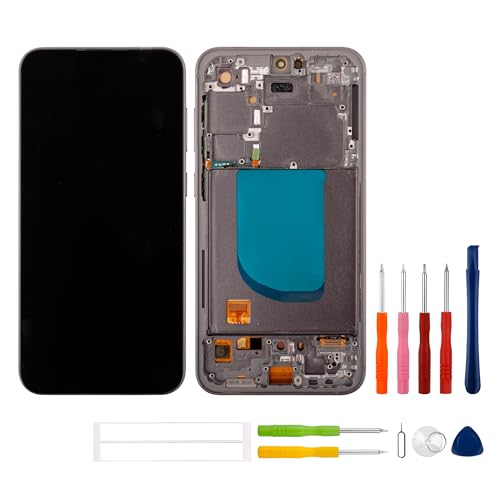 swark 6.4" OLED Display Kompatibel mit Galaxy S23 FE SM-S711B, SM-S711U (Schwarz mit Rahmen)(mit Fingerprint) LCD Display Touchscreen Replacement + Werkzeugsatz von swark