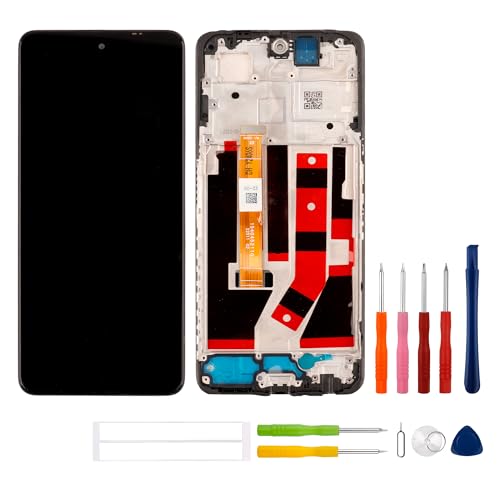 swark 6.72" LCD Display Kompatibel mit OnePlus Nord CE 3 LITE 5G CPH2467 / OnePlus Nord N30 CPH2515 (Schwarz mit Rahmen) LCD Display Touchscreen Digitizer + Werkzeugsatz von swark