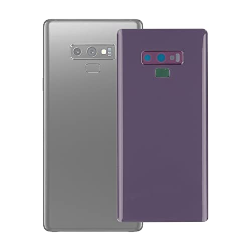 swark Akku Deckel Backcover Kompatibel mit Samsung Galaxy Note 9 N960F Akkudeckel mit Deko-Rahmen für die Kamera (ohne Glas) und Blitzlicht-Abdeckung (Purple) von swark