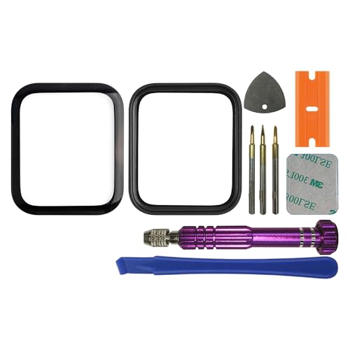 swark Display Glas Frontglas Reparatur Replacement Set kompatibel mit Apple Watch SE (2022) 40mm A2725,A2726,A2722,A2855 (No LCD Screen and Touch Digitizer) inkl Werkzeugsatz von swark