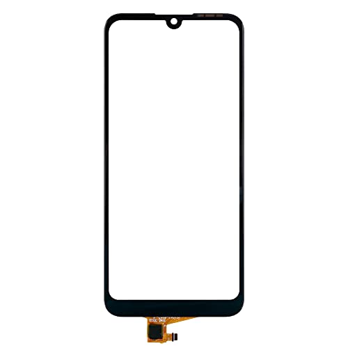 swark Display Glas Frontglas Reparatur Set incl. Connector kompatibel mit Huawei Y6p (Schwarz)(No LCD Screen) inkl. Werkzeugsatz von swark