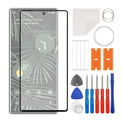 swark Display Glas Frontglas Reparatur Set kompatibel mit Google Pixel 6 Pro GLUOG, G8VOU (No LCD Screen) inkl. Werkzeugsatz von swark