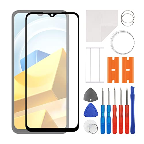 swark Display Glas Frontglas Reparatur Set kompatibel mit Poco M5 22071219CG inkl. Werkzeugsatz von swark