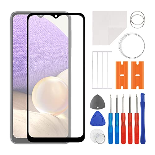 swark Display Glas Frontglas Reparatur Set kompatibel mit Samsung Galaxy A32 5G inkl. Werkzeugsatz von swark