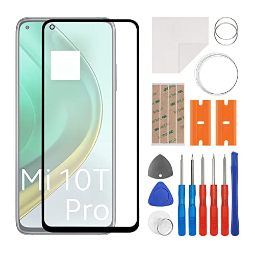 swark Display Glas Frontglas Reparatur Set kompatibel mit Xiaomi Mi 10T Pro inkl. Werkzeugsatz von swark