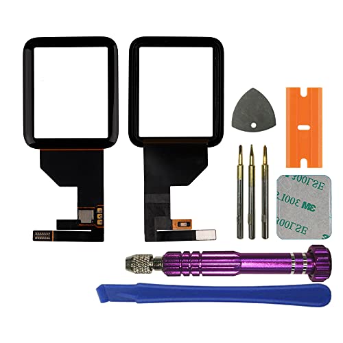 swark Display Glas Frontglas Reparatur Set mit Connector kompatibel mit Apple Watch Series 1 42mm (1st Generation) Sport Version (No LCD Screen) inkl. Werkzeugsatz von swark