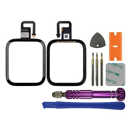 swark Display Glas Frontglas Reparatur Replacement Set kompatibel mit Apple Watch Series 6 44mm (No LCD Screen) mit Touch Digitizer inkl Werkzeugsatz von swark