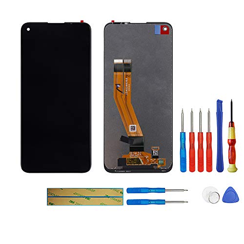 swark LCD Kompatibel mit Samsung Galaxy M11 SM-M115F, SM-M115F/DSN (Schwarz ohne Rahmen) LCD Display Touchscreen Bildschirm Digitizer Assembly Glas + Tools von swark