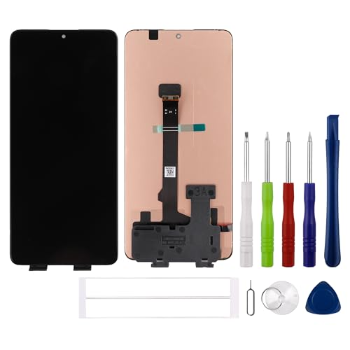 swark Neu 6.67" AMOLED Display Kompatibel mit Xiaomi Poco X6 Pro 5G 2311DRK48G, 2311DRK48I (Schwarz Ohne Rahmen) (mit Fingerprint) LCD Display Touchscreen Digitizer + Werkzeugsatz von swark