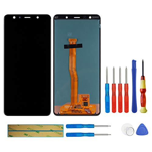 swark OLED Display Kompatibel mit Samsung Galaxy A7 2018 SM-A750 (Schwarz ohne Rahmen) LCD Display Touchscreen Bildschirm Digitizer Assembly Glas + Tools von swark