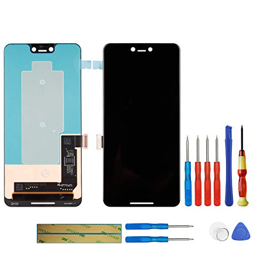 swark P-OLED Display Kompatibel mit Google Pixel 3 XL 6.3"（Schwarz ohne Rahmen LCD Display Touchscreen Bildschirm Digitizer Assembly Glas + Tools von swark