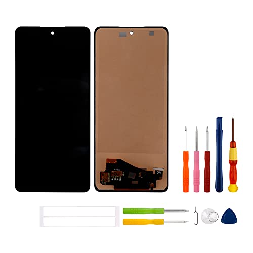 swark TFT Display Kompatibel mit Samsung Galaxy A72 (4G Version) SM-A725 (Schwarz ohne Rahmen) LCD Display Touchscreen Digitizer Assembly Glas + Tools von swark