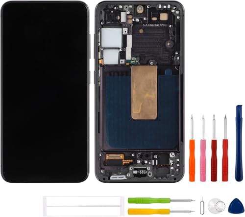 swark [mit Rahmen] Neue TFT LCD-Touchscreen-Digitizer-Baugruppe für Galaxy S23 LCD Display Touchscreen Digitizer mit aufgerüstetem Reparaturwerkzeugsatz-Keine Fingerabdruckfunktion von swark