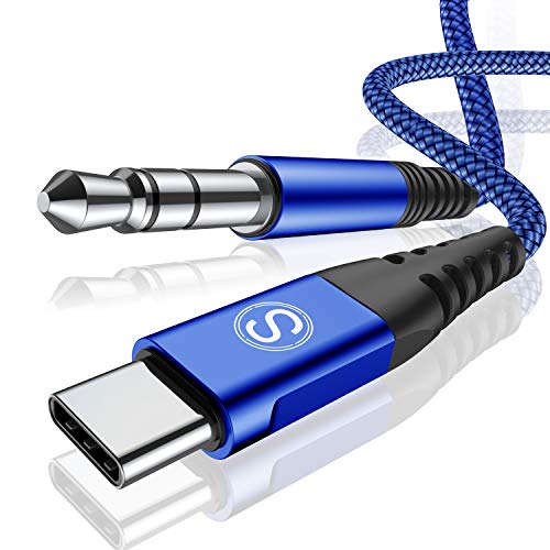 USB C Klinke Aux Kabel Auto Handy (1,2M) ,USB C auf 3.5mm Jack Klinke Kabel für Huawei P30 Pro/P40 Pro/P20/ Mate 30/ Mate 20,Samsung Galaxy Note10/S20,Kopfhörer,Home/Car Stereos usw von sweguard