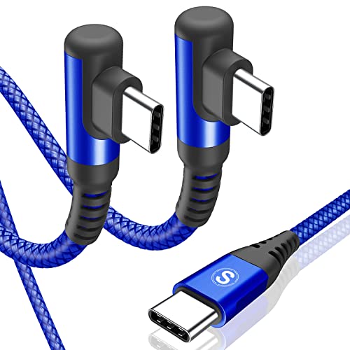 USB C auf USB C Kabel 60W PD 3.0[2Stück 1M],Typ-C Ladekabel iPhone 15 Schnellladekabel USB-C Ladegerät Nylon für iPhone 15 Pro Max,MacBook iPad Pro Mini Air,Galaxy S24 S23 Note 20,Pixel,Switch,Tablets von sweguard