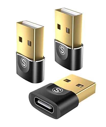 sweguard USB C Buchse zu USB Stecker Adapter 3Stück, USB C Adapter Ladekabel Adapter für iPhone 15/14/13 Pro Max,iPad Mini/Air,Apple Watch 8 9,Samsung S23 S22 S21 S20 Plus Ultra FE,Laptops & Desktops von sweguard