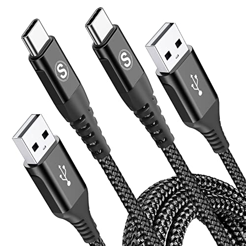 sweguard USB C Kabel 3.1A [2Stück 2M+3M] Schnellladung,Ladekabel USB C Nylon Type C Kabel für Samsung S25 S24 S23 S22 S21 S20 Plus/Ultra/FE,iPhone 16 15 Pro Max,Note20,A72 A71 A52 A51 A50,M31 M30s von sweguard