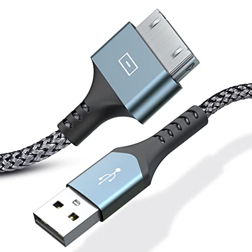 sweguard USB Kabel iPhone 4 Ladekabel 3Meter 30-poliges Haltbares Nylon Geflochtenes USB-Ladekabel Synchroner Dockanschluss Datenkabel iPhone 4 / 4S / 3GS / 3G / iPad/iPod Datenübertragungskompatibel von sweguard