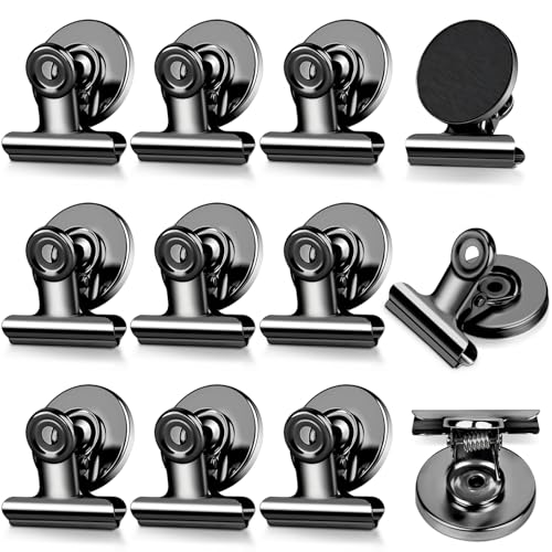 12 Stück Magnetische Clips Stark, Starke Magnetklammern für Kühlschrank, Starke Magnete für Magnettafel Kratzfreie Magnetische Klammern Kühlschrankmagnete für Fotos, Büro, Schule, Schwarz 12 Stück Magnetische Clips Stark, Starke Magnetklammern für Kühlschrank, Starke Magnete für Magnettafel Kratzfreie Magnetische Klammern Kühlschrankmagnete für Fotos, Büro, Schule, Schwarz von swihorab