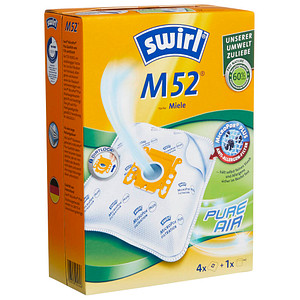 4 swirl® MicroPor® Plus M 52 Staubsaugerbeutel von swirl®