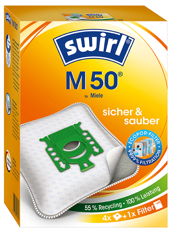 swirl Staubsaugerbeutel M 50, mit MicroporPlus-Filter von swirl