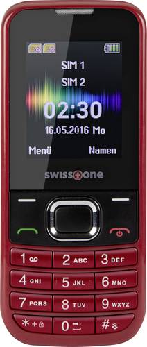 Swisstone SC 230 Dual-SIM-Handy Rot von swisstone